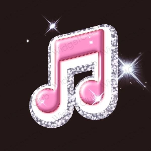 ესთეტიკური Music აპლიკაციის ხატები