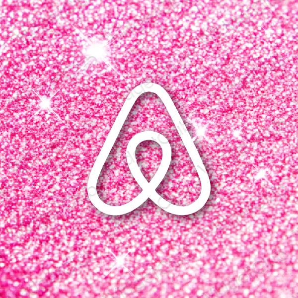 ესთეტიკური Airbnb აპლიკაციის ხატები