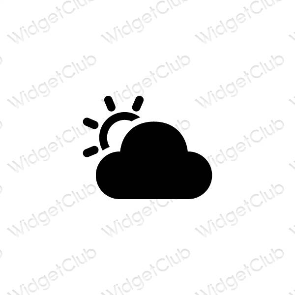 Estética Weather iconos de aplicaciones