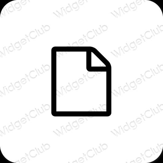 Aesthetic Files app icons