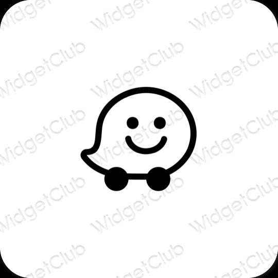 Aesthetic Waze app icons