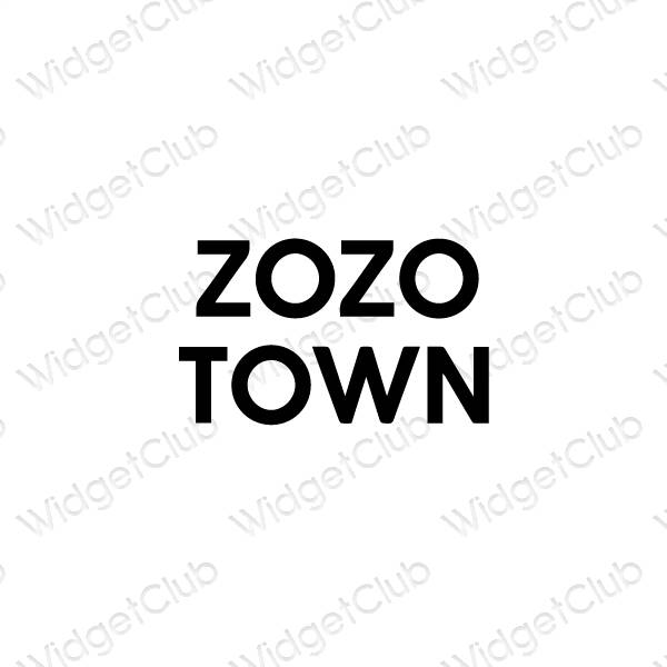 Æstetiske ZOZOTOWN app-ikoner