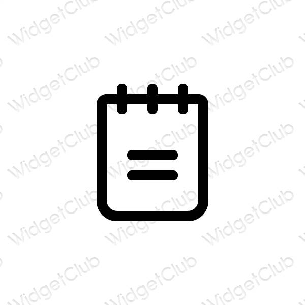 Aesthetic Notes app icons