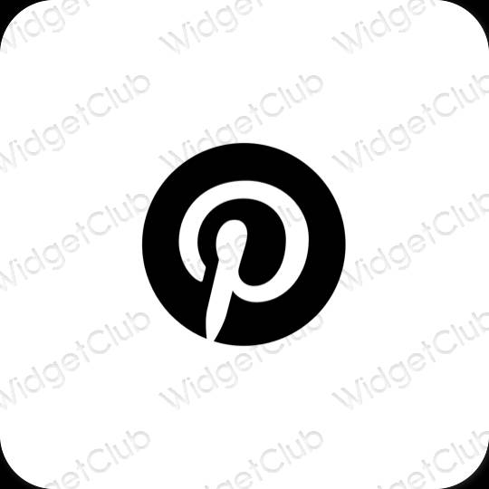 Esthetische Pinterest app-pictogrammen