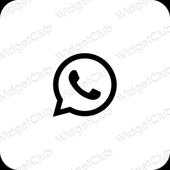 Aesthetic WhatsApp app icons