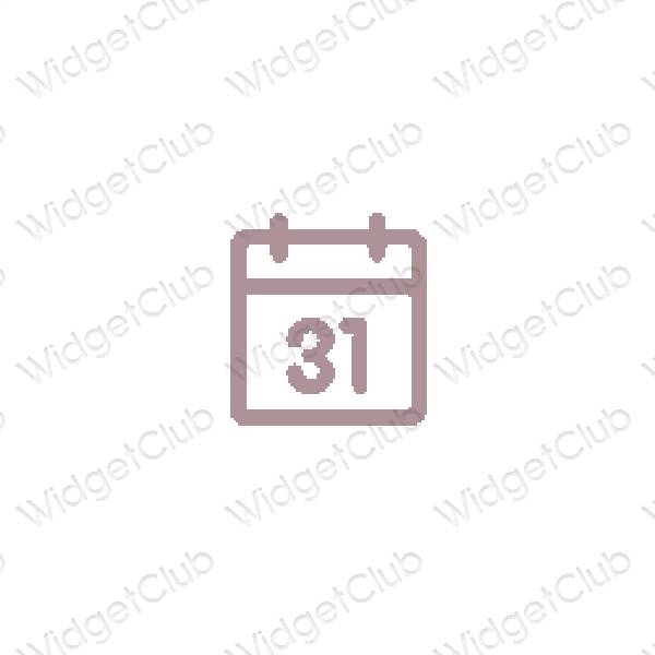 Estética Calendar iconos de aplicaciones