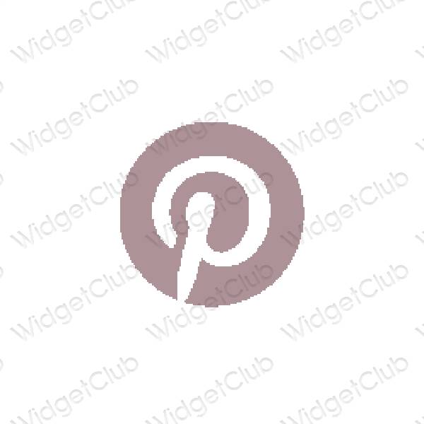 Esthetische Pinterest app-pictogrammen