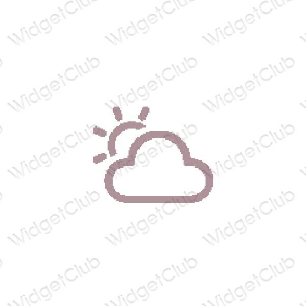 Estética Weather iconos de aplicaciones