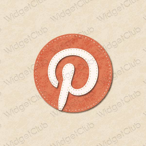 Esthetische Pinterest app-pictogrammen