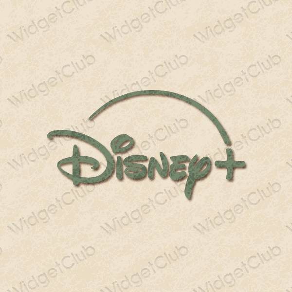 Estetisk beige Disney app ikoner