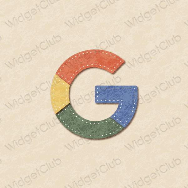 เกี่ยวกับความงาม สีเบจ Google ไอคอนแอพ