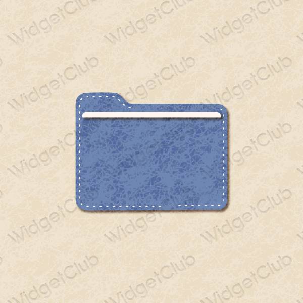 Estetico beige Files icone dell'app