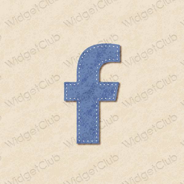 เกี่ยวกับความงาม สีเบจ Facebook ไอคอนแอพ