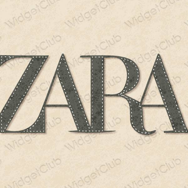 Æstetisk beige ZARA app ikoner