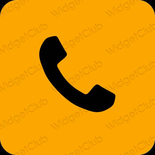 Estetic portocale Phone pictogramele aplicației