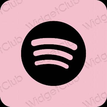 Esthetische Spotify app-pictogrammen