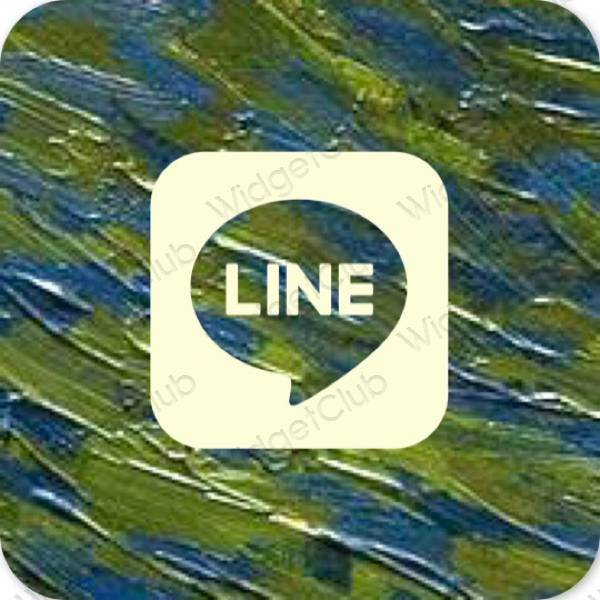 جمالية LINE أيقونات التطبيقات