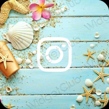 Estetické ikony aplikací Instagram