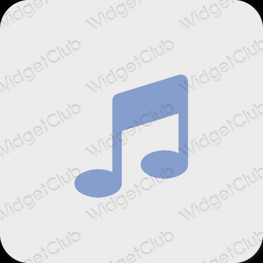 미적인 회색 Music 앱 아이콘