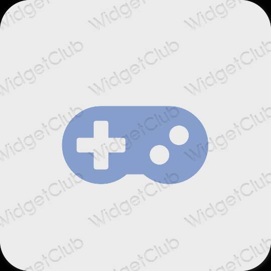 Estetický šedá Game ikony aplikací