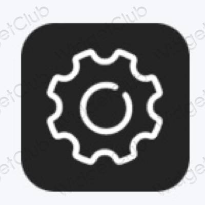 Esthetische Settings app-pictogrammen