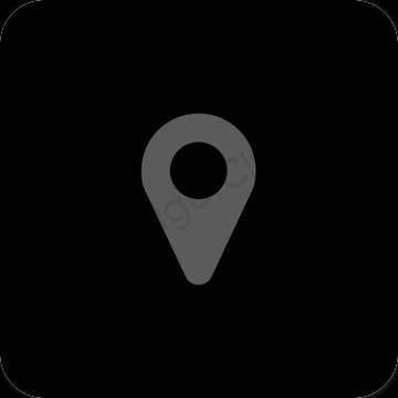Estetické ikony aplikácií Google Map
