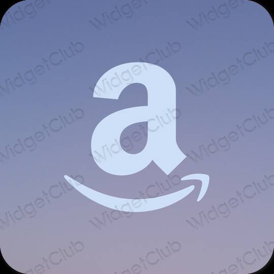 Stijlvol pastelblauw Amazon app-pictogrammen