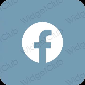 Esthetische Facebook app-pictogrammen