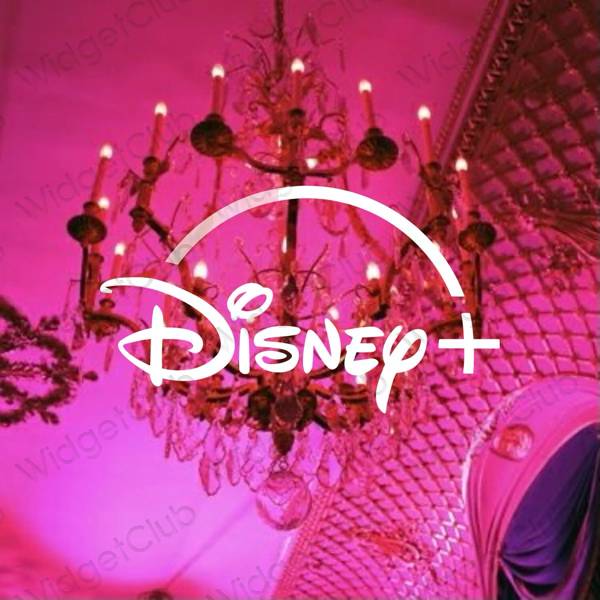 Aesthetic purple Disney app icons