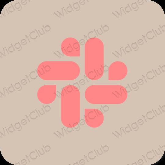 Stijlvol beige Slack app-pictogrammen