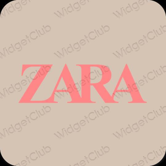 Estetico beige ZARA icone dell'app