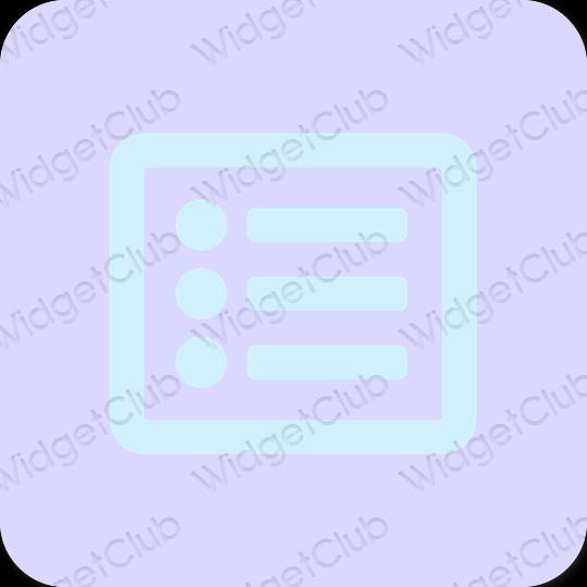 Estetico porpora Notes icone dell'app