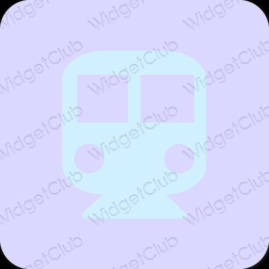 Esztétika pasztell kék Yahoo! alkalmazás ikonok