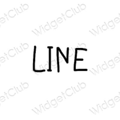 Esthetische LINE app-pictogrammen