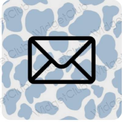 Estetico blu pastello Mail icone dell'app