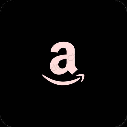 Estetsko Črna Amazon ikone aplikacij