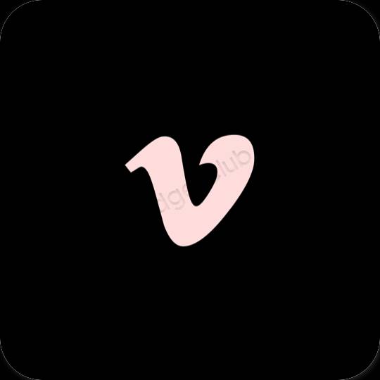 نمادهای برنامه زیباشناسی Vimeo