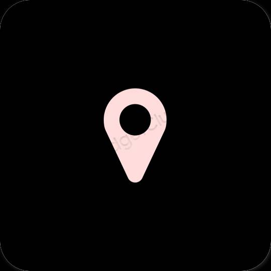 אייקוני אפליקציה Map אסתטיים