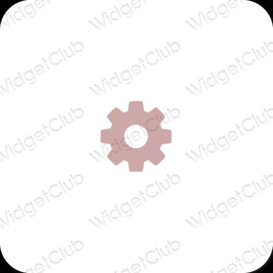 Esthetische Settings app-pictogrammen