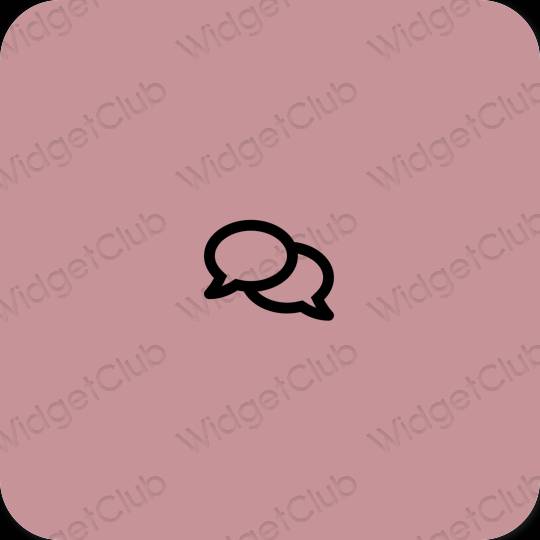 Ästhetische Messenger App-Symbole