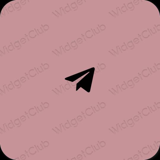 Estética Telegram ícones de aplicativos