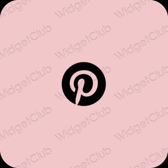 Icônes d'application Pinterest esthétiques