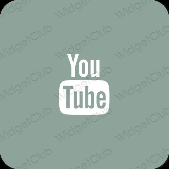 Esthetische Youtube app-pictogrammen