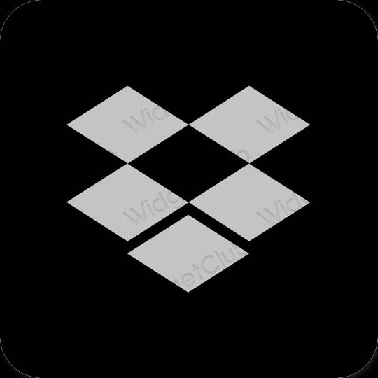 Pictograme pentru aplicații Dropbox estetice