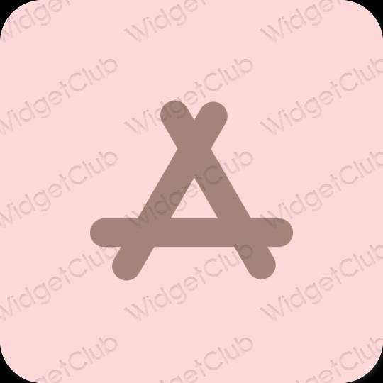 Stijlvol pastelroze AppStore app-pictogrammen