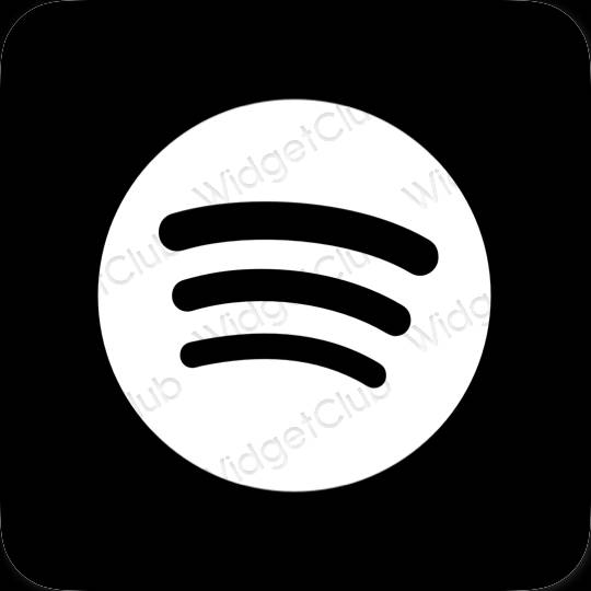 نمادهای برنامه زیباشناسی Spotify