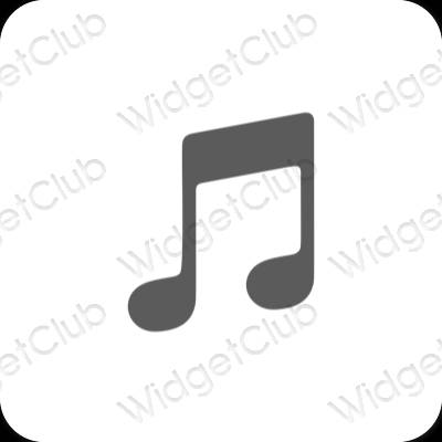 نمادهای برنامه زیباشناسی Apple Music