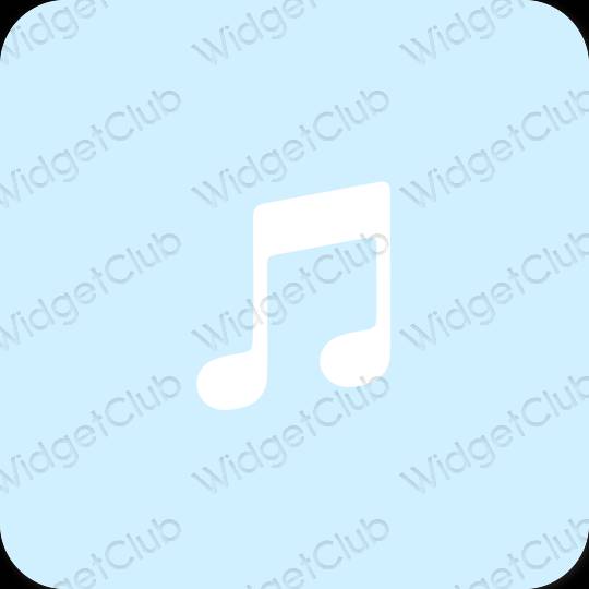 Esthetische Music app-pictogrammen