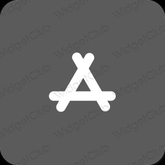 Estetico grigio AppStore icone dell'app