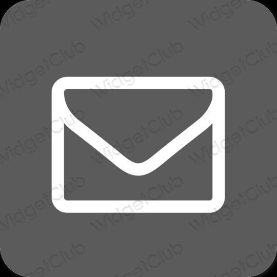 Estetsko siva Mail ikone aplikacij